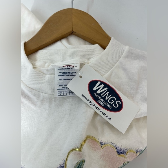 NOS Delta Pro Weight T Shirt Sz Large San Diego CA Short Sleeve Palm Trees - Picture 7 of 11